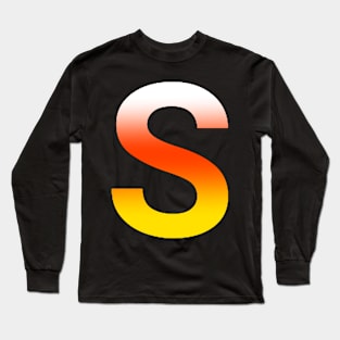 Fire Letter S Long Sleeve T-Shirt